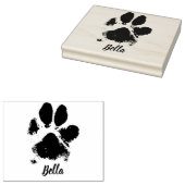 Dog Paw Drucken Personalisierter Pet Name und Eind Gummistempel (Stempel)