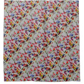 DOG PAW DRUCKEN WATERING KANN DUSCHVORHANG (Vorderseite)