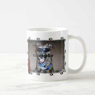 Dog Paw druckt Foto Frame Kaffeetasse