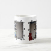 Dog Paw druckt Foto Frame Kaffeetasse (Mittel)