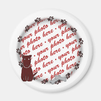 Dog Paw druckt Foto Frame Magnet