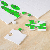 Dog Paw druckt mit Polka Dots Puzzle (Seite)