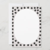 Dog Paw druckt ovale Form (Vorderseite)