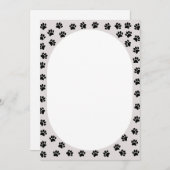 Dog Paw druckt ovale Form (Vorne/Hinten)