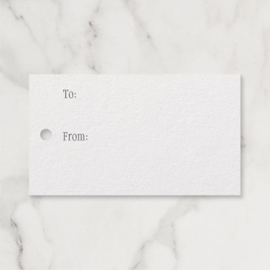 Dog Paw druckt Pet Friendly Custom Silver Geschenkanhänger (Rückseite (Horizontal))