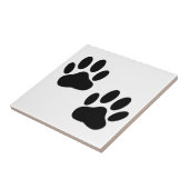 Dog Paw druckt Tile Fliese (Seite)