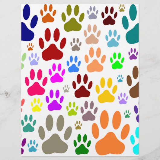Dog Paw druckt überall (Vorderseite)