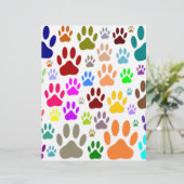 Dog Paw druckt überall (Stehend Vorderseite)