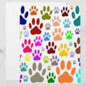 Dog Paw druckt überall (Vorne/Hinten)