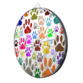 Dog Paw druckt überall Dartscheibe (Vorderseite rechts)