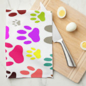 Dog Paw druckt überall Handtuch (Viertel Falte)