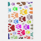 Dog Paw druckt überall Handtuch (Vertikal)