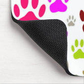 Dog Paw druckt überall Mousepad (Ecke)