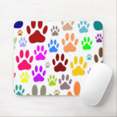 Dog Paw druckt überall Mousepad (Mit Mouse)