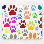 Dog Paw druckt überall Mousepad (Vorne)