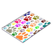 Dog Paw druckt überall Notizblock (Linke Seite)