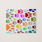 Dog Paw druckt überall Puzzle (Horizontal)