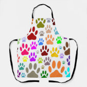 Dog Paw druckt überall Schürze (Vorderseite)