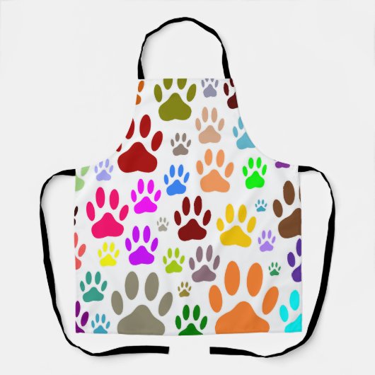 Dog Paw druckt überall Schürze (Vorderseite)