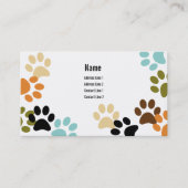 Dog Paw druckt Visitenkarte (Vorderseite)