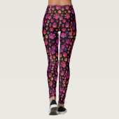 Dog Paw farbig Leggings (Rückseite)