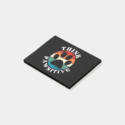 Dog Paw für pawsitiv Post-it Klebezettel (angewinkelt)