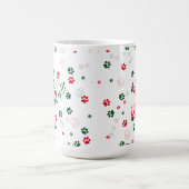 Dog Paw Furry Weihnachten Kaffeetasse (Mittel)