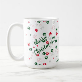 Dog Paw Furry Weihnachten Kaffeetasse