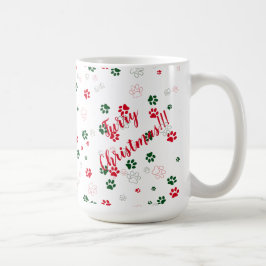 Dog Paw Furry Weihnachten Kaffeetasse