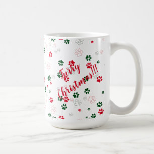 Dog Paw Furry Weihnachten Kaffeetasse