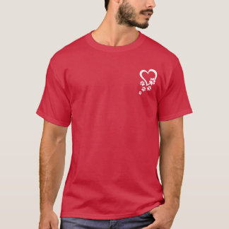 Dog Paw Heart Baby Dog Paws Heart Dog Eigentümer H T-Shirt