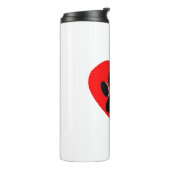Dog Paw Heart Zeichnend Thermosbecher (Nach links gedreht)