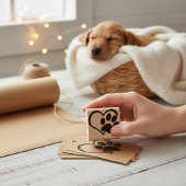 Dog Paw Herz Silhouette Gummi Briefmarke Gummistempel