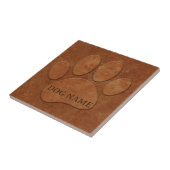 Dog Paw Imitats Terracotta Print Fliese (Seite)