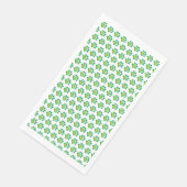 Dog Paw Kleeblatt Muster | St. Patrick's Day Serviette (Ecke)