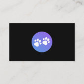 Dog Paw Logos Visitenkarte (Vorderseite)