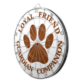 Dog Paw Loyal Friend Dartscheibe (Vorderseite rechts)