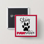 Dog Paw Motivierend Puff Button (Vorne & Hinten)