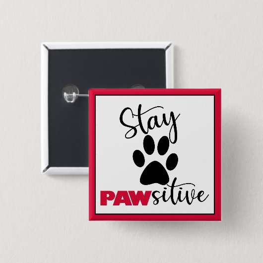 Dog Paw Motivierend Puff Button (Vorne & Hinten)