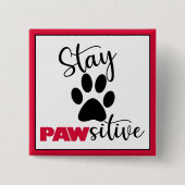 Dog Paw Motivierend Puff Button (Vorderseite)