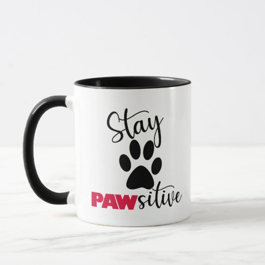 Dog Paw Motivierend Puff Tasse (Links)