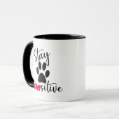 Dog Paw Motivierend Puff Tasse (Vorderseite Links)
