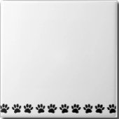 Dog Paw Muster Fliese