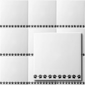 Dog Paw Muster Fliese