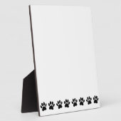 Dog Paw Muster Fotoplatte (Seite)