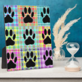 Dog Paw Muster Quilt Fotoplatte (Seite)