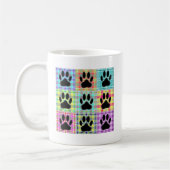 Dog Paw Muster Quilt Kaffeetasse (Links)