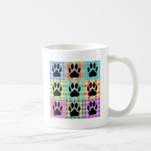 Dog Paw Muster Quilt Kaffeetasse