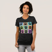 Dog Paw Muster Quilt T-Shirt (Vorne ganz)