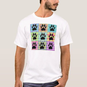 Dog Paw Muster Quilt T-Shirt